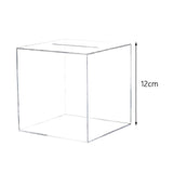 Maxbell Piggy Bank Break to Open Transparent Square Money Saving Box Money Box Container