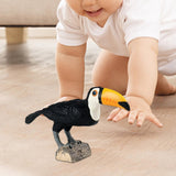 Maxbell Mini Simulation Toucan Model Modern Sculpture for Desktop Birthday Gift style B