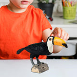 Maxbell Mini Simulation Toucan Model Modern Sculpture for Desktop Birthday Gift style B