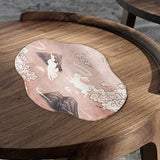 Maxbell Tea Ceremony Placemat Elegant Tablemat for Tea Ceremony Station Two Rabbits