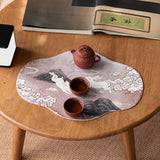 Maxbell Tea Ceremony Placemat Elegant Tablemat for Tea Ceremony Station Two Rabbits