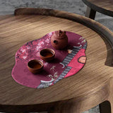 Maxbell Tea Ceremony Placemat Elegant Tablemat for Tea Ceremony Station Museum