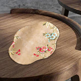 Maxbell Tea Ceremony Placemat Elegant Tablemat for Tea Ceremony Station Flower