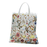 Maxbell Fashion Embroidered Tote Bag for Shopping Working Traveling Style A