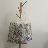 Maxbell Fashion Embroidered Tote Bag for Shopping Working Traveling Style B