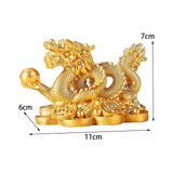 Maxbell Treasures Dragon Statue Collection Exquisite for Home Office Aureate