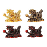 Maxbell Treasures Dragon Statue Collection Exquisite for Home Office Aureate