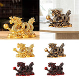 Maxbell Treasures Dragon Statue Collection Exquisite for Home Office Aureate
