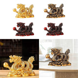 Maxbell Treasures Dragon Statue Collection Exquisite for Home Office Aureate