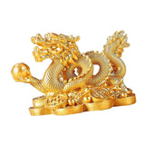 Maxbell Treasures Dragon Statue Collection Exquisite for Home Office Aureate