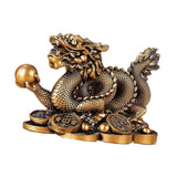 Maxbell Treasures Dragon Statue Collection Exquisite for Home Office Bronze