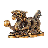 Maxbell Treasures Dragon Statue Collection Exquisite for Home Office Bronze