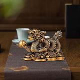 Maxbell Treasures Dragon Statue Collection Exquisite for Home Office Bronze