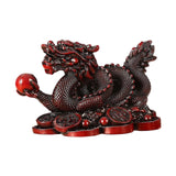 Maxbell Treasures Dragon Statue Collection Exquisite for Home Office Red Small