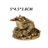 Maxbell Feng Shui Money Frog Three Legged Toad for Cash Register Office Desk