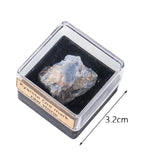 Maxbell Irregular Shape Rough Stone Science Mineral Rock Specimens for Desk Adult Blue