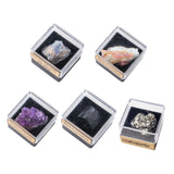 Maxbell Irregular Shape Rough Stone Science Mineral Rock Specimens for Desk Adult Blue