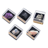 Maxbell Irregular Shape Rough Stone Science Mineral Rock Specimens for Desk Adult Blue