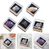 Maxbell Irregular Shape Rough Stone Science Mineral Rock Specimens for Desk Adult Blue