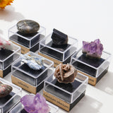 Maxbell Irregular Shape Rough Stone Science Mineral Rock Specimens for Desk Adult Blue
