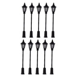 Maxbell 10x Model Railway Lamps HO Scale Street Lights Garden Garden Decor Hexagon light