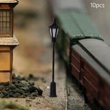Maxbell 10x Model Railway Lamps HO Scale Street Lights Garden Garden Decor Hexagon light