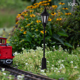 Maxbell 10x Model Railway Lamps HO Scale Street Lights Garden Garden Decor Hexagon light