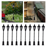 Maxbell 10x Model Railway Lamps HO Scale Street Lights Garden Garden Decor Hexagon light