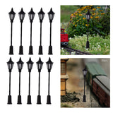 Maxbell 10x Model Railway Lamps HO Scale Street Lights Garden Garden Decor Hexagon light