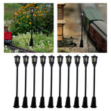 Maxbell 10x Model Railway Lamps HO Scale Street Lights Garden Garden Decor Street light