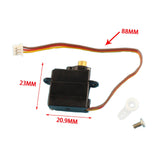 Maxbell Metal RC Servo Steering Engine Lightweight for RC Helicopter Accessories