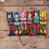 Maxbell Wooden Dolls Marionette Puppets Hanging Ornament for Kids Gifts Pink