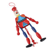 Maxbell Wooden Dolls Marionette Puppets Hanging Ornament for Kids Gifts Red