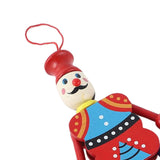 Maxbell Wooden Dolls Marionette Puppets Hanging Ornament for Kids Gifts Red