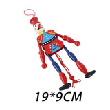 Maxbell Wooden Dolls Marionette Puppets Hanging Ornament for Kids Gifts Red