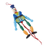 Maxbell Wooden Dolls Marionette Puppets Hanging Ornament for Kids Gifts Blue