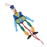 Maxbell Wooden Dolls Marionette Puppets Hanging Ornament for Kids Gifts Blue