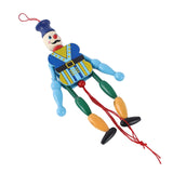 Maxbell Wooden Dolls Marionette Puppets Hanging Ornament for Kids Gifts Blue