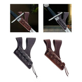 Maxbell Medieval Sword Dagger Frog Scabbard Vintage for Knight Pirate Stage Black