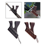 Maxbell Medieval Sword Dagger Frog Scabbard Vintage for Knight Pirate Stage Black
