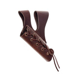 Maxbell Medieval Sword Dagger Frog Scabbard Vintage for Knight Pirate Stage Brown