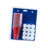 Maxbell Party Game Table Game Drinking Game Interactive for Activity Camping Reunion red cups White ball