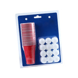 Maxbell Party Game Table Game Drinking Game Interactive for Activity Camping Reunion red cups White ball