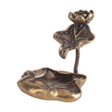 Maxbell Backflow Incense Burner Lotus Shape Statue for Home Living Room Ornament