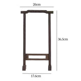 Maxbell Traditional Chinese Brush Holder Wood Shelf Hanging for Home School Office