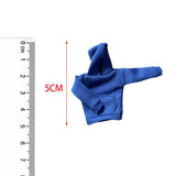 Maxbell Fashion 1/12 Scale Hoodie Sweater Clothes for 6in Dress up Figures Body Blue