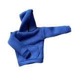 Maxbell Fashion 1/12 Scale Hoodie Sweater Clothes for 6in Dress up Figures Body Blue