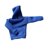 Maxbell Fashion 1/12 Scale Hoodie Sweater Clothes for 6in Dress up Figures Body Blue
