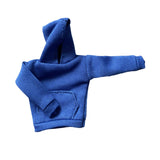 Maxbell Fashion 1/12 Scale Hoodie Sweater Clothes for 6in Dress up Figures Body Blue