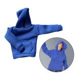 Maxbell Fashion 1/12 Scale Hoodie Sweater Clothes for 6in Dress up Figures Body Blue